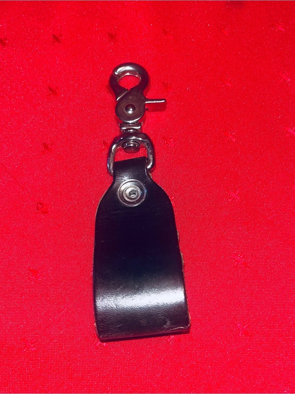 N/A black leather